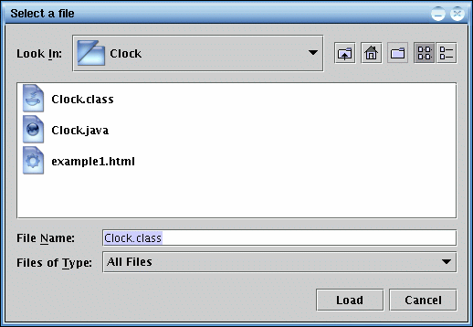 Jvm file chooser screenshot