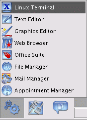 Deskotp menu screenshot