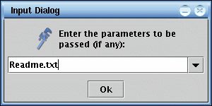 Parameter Option Dialog