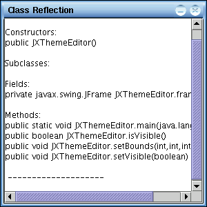 Reflection dialog screenshot.