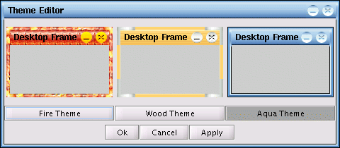 Default Theme Editor screenshot.